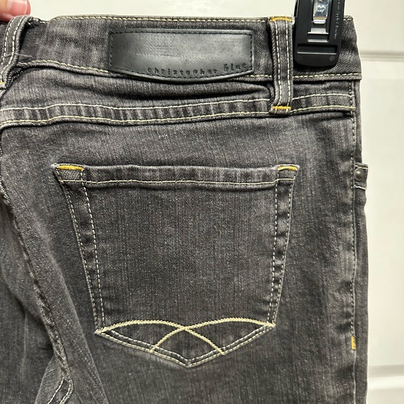 Christopher Blue Stretch Charcoal Dark Gray Jeans Women's Size 6 - Picture 5 of 5